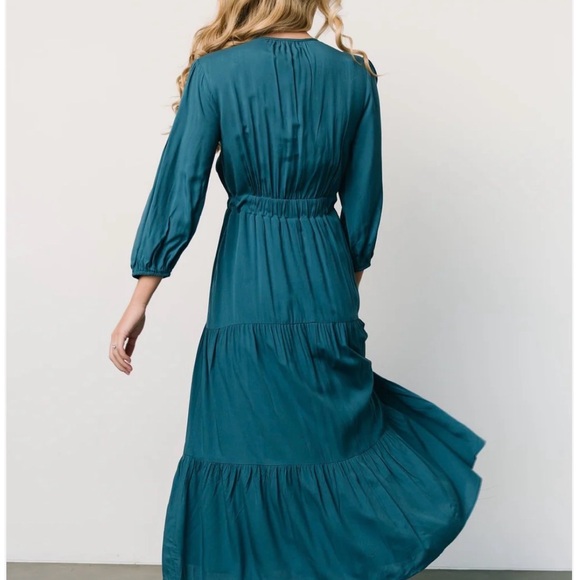 Baltic Born Deep Teal Long Sleeve Dress - Picture 3 of 6